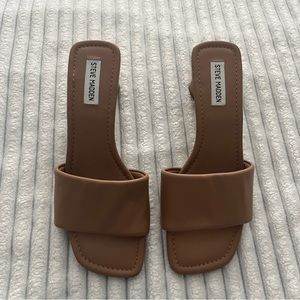 Steve Madden Tan Sandal Heels